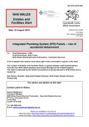 Integrated plumbing system (IPS) panels - risk of accidental detachment