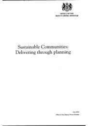 Sustainable communities: delivering through planning