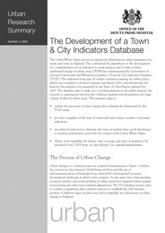 Development of a town and city indicators database