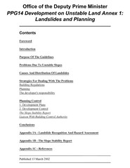 Development on unstable land: landslides and planning (Withdrawn)