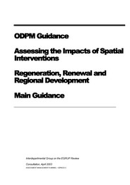 Assessing the impacts of spatial interventions - regeneration, renewal and regional development: main guidance