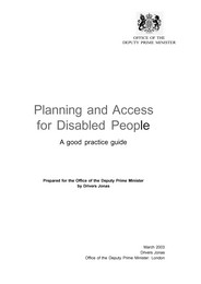 Planning and access for disabled people - a good practice guide (Withdrawn)