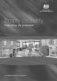 Empty property: Unlocking the potential - an implementation handbook