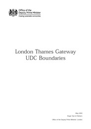 London Thames gateway UDC boundaries