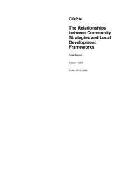 Relationships between community strategies and local development frameworks - final report