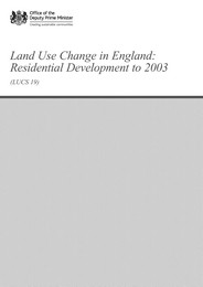 Land use change in England: residential development to 2003 (LUCS 19)