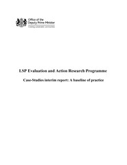 LSP evaluation and action research programme - case-studies interim report: a baseline of practice