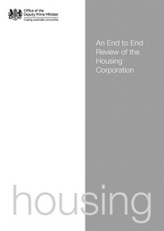 End to end review of the Housing Corporation