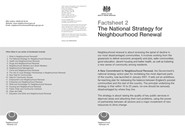 National strategy for neighbourhood renewal