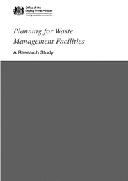Planning for waste management facilities - a research study