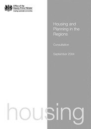 Housing and planning in the regions - consultation