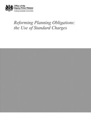 Reforming planning obligations: the use of standard charges