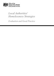 Local authorities' homelessness strategies - evaluation and good practice