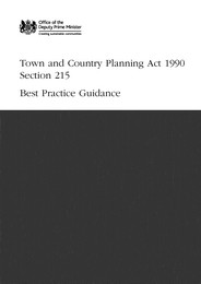 Town and country planning act 1990 section 215 - best practice guidance