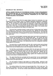 Appeal against refusal by the borough council to relax requirement M2 (access and use) of the building regulations 2000 (as amended) in respect of the provision of a vertical passenger lift in a new four storey building at an academy