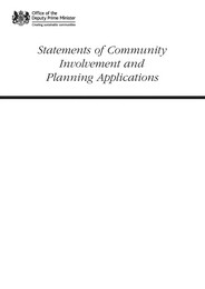 Statements of community involvement and planning applications