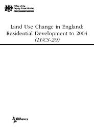 Land use change in England: residential development to 2004 (LUCS 20)