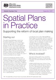 Spatial plans in practice - supporting the reform of local plan making