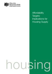 Affordability targets: implications for housing supply (includes technical annex)