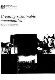 Creating sustainable communities - delivering on large sites