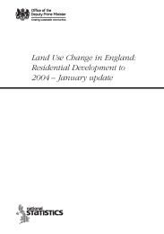 Land use change in England: residential development to 2004. January update