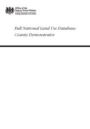 Full national land use database: county demonstrator