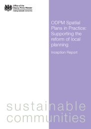 Spatial plans in practice - supporting the reform of local planning: inception report