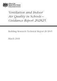 Ventilation and indoor air quality in schools - guidance report 202825