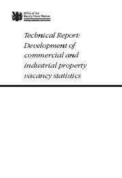 Technical report: development of commercial and industrial property vacancy statistics