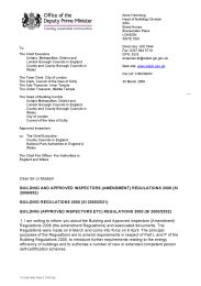 Building and approved inspectors (amendment) regulations 2006 (SI 2006/652). Building regulations 2000 (SI 2000/2531). Building (approved inspectors etc) regulations 2000 (SI 2000/2532) (30 March 2006) (see also DCLG Circular 06/2007 and DCLG Divisional Letter 7 December 2007)