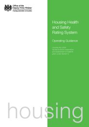 Housing health and safety rating system - operating guidance. Housing Act 2004 - guidance about inspections and assessment of hazards given under Section 9
