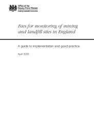 Fees for monitoring of mining and landfill sites in England - a guide to implementation and good practice