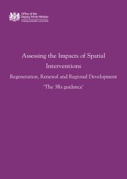 Assessing the impacts of spatial interventions. Regeneration, renewal and regional development. The '3Rs' guidance
