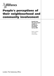 People's perceptions of their neighbourhood and community involvement