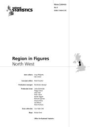 Region in figures: North West No.9 (Winter 2004/05)