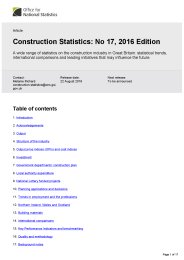 Construction statistics - no.17, 2016 edition