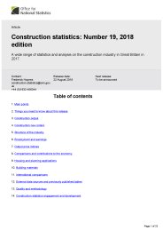 Construction statistics: number 19, 2018 edition