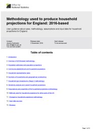 Methodology used to produce household projections for England: 2016-based