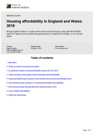 Housing affordability in England and Wales: 2018