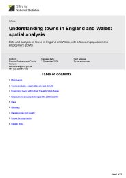 Understanding towns in England and Wales: spatial analysis
