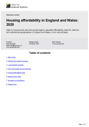 Housing affordability in England and Wales: 2020