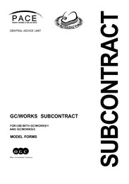 Model forms - for use with GC/works/1 and GC/works/3