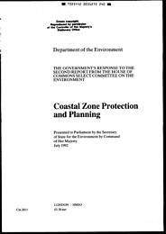 Coastal zone protection and planning: the government's response. Cm 2011