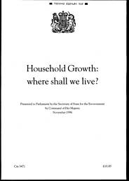 Household growth: where shall we live? Cm 3471