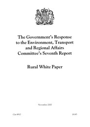 Government's response to the Environment, Transport and Regional Affairs Committee's seventh report: rural white paper. Cm 4910