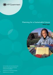 Planning for a sustainable future - white paper. Cm 7120
