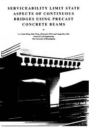 Serviceability limit state aspects of continuous bridges using precast concrete beams
