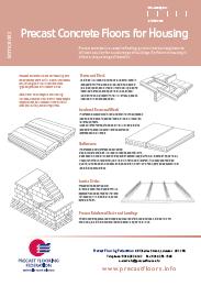 Precast concrete floors for housing