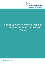 Design guide for concrete toppings to beam and EPS block suspended floors