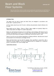 Beam and block floor systems